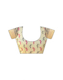 Beige Khadi Printed Saree 