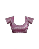 Mauve Linen Printed Saree 
