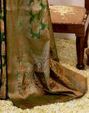 Green Silk Woven Banarasi Saree