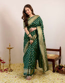 Green Silk Woven Banarasi Saree
