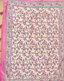 Dusty Pink Silk Bandhani Printed Saree
