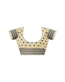 Beige Khadi Printed Saree