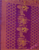 Musterd Yellow Silk Woven Kanjivaram Saree