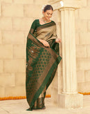Beige Silk Woven Kanjivaram Saree