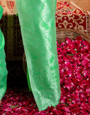 Light Green Silk Woven Banarasi Saree