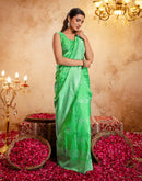 Light Green Silk Woven Banarasi Saree