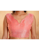 Rose Pink Silk Woven Banarasi Saree
