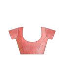 Rose Pink Silk Woven Banarasi Saree
