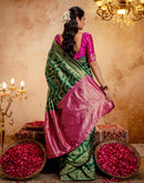 Green Silk Woven Banarasi Saree