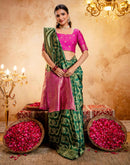 Green Silk Woven Banarasi Saree