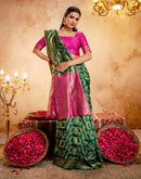 Green Silk Woven Banarasi Saree