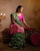 Green Silk Woven Banarasi Saree