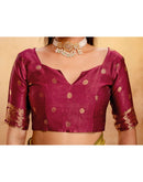 Dark Mustard Silk Woven Banarasi Saree