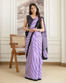 Lavender Khadi Printed Saree