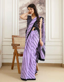 Lavender Khadi Printed Saree