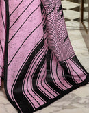 Light Pink Khadi Printed Saree