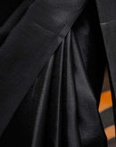 Black Khadi Printed Saree