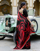 Black Khadi Printed Saree