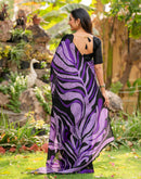 Black Khadi Printed Saree