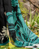Black Khadi Printed Saree