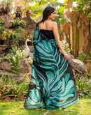 Black Khadi Printed Saree