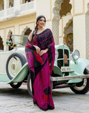 Pink Khadi Printed Saree