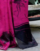 Pink Khadi Printed Saree