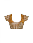 Dusty Mustard Silk Woven Banarasi Saree