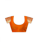 Orange Silk Woven Banarasi Saree