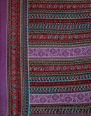 Lavender Crepe Silk Printed Saree