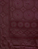 Grey Crepe Silk Printed Saree