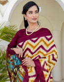 Beige Khadi Printed Saree