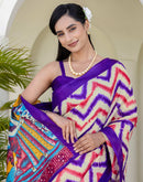 Beige Khadi Printed Saree