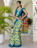 Beige Khadi Printed Saree