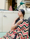 Beige Khadi Printed Saree