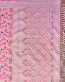 Light Pink Chanderi Woven Saree