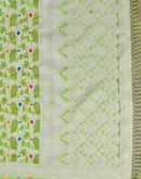 Pista Green Chanderi Woven Saree