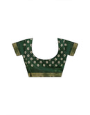 Dusty Beige Silk Ikkat Printed Saree