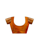 Orange Silk Woven Banarasi Saree
