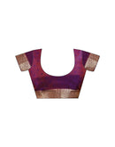 Purple Silk Woven Banarasi Saree