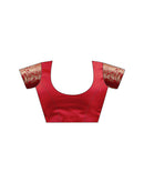 Red Silk Woven Banarasi Saree