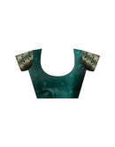 Rama Green Silk Woven Banarasi Saree