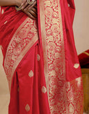 Red Silk Woven Banarasi Saree