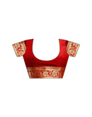 Red Silk Woven Banarasi Saree