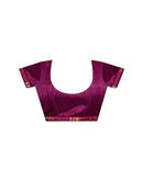 Purple Chiffon Printed Saree