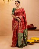 Red Silk Woven Patola Saree