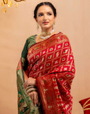 Red Silk Woven Patola Saree