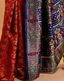 Maroon Silk Woven Patola Saree