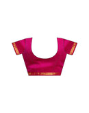 Pink Chiffon Mirror Work Bandhani Printed Saree