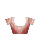 Dusty Rose Pink Tissue Silk Woven Banarasi Saree